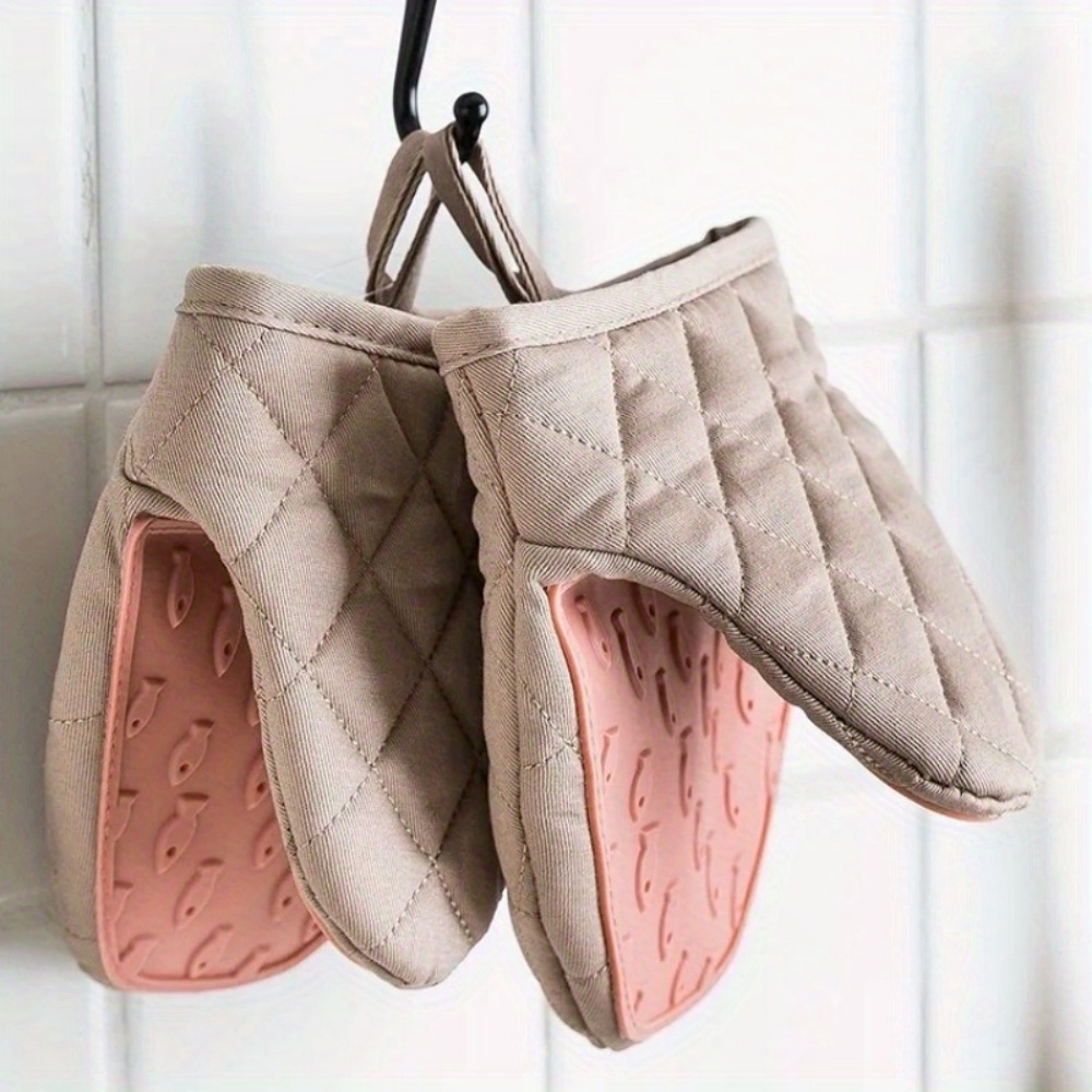 Oven Mitt Silicone - 1PC 물고기 모양의 실리콘 안티 스캘드