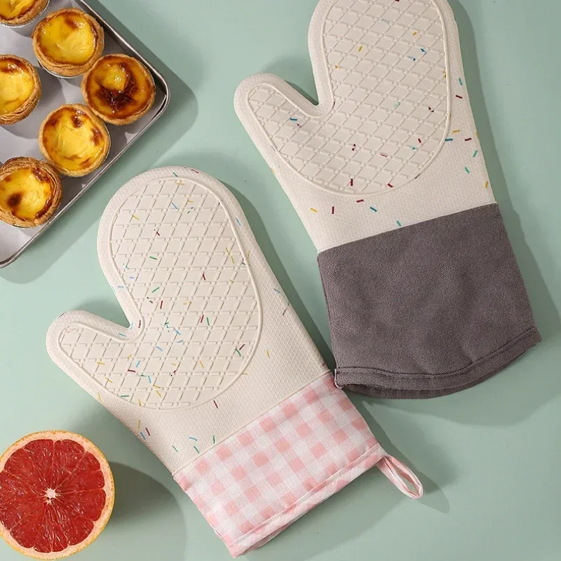 Oven Mitt Silicone - 전자 레인지 내열성 장갑, 실리콘 화상