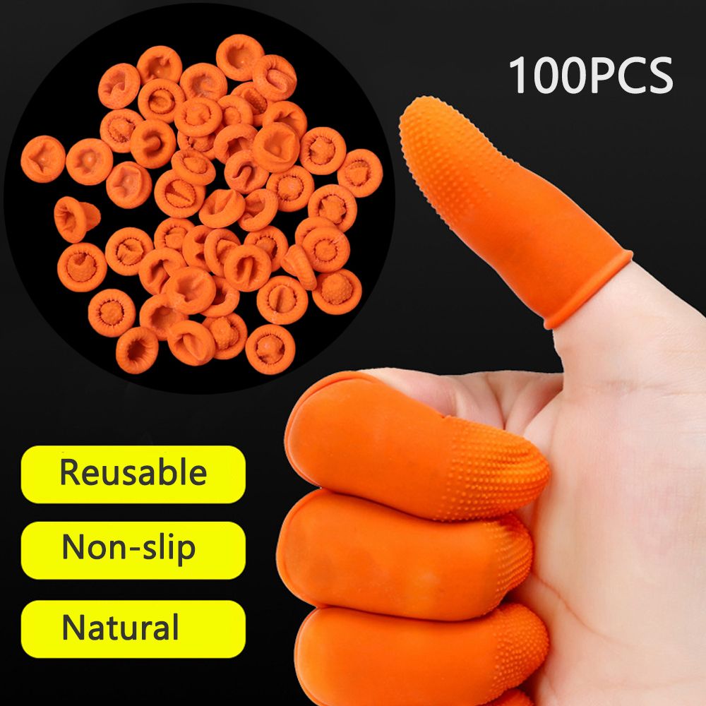 Rubber Glove Cleaning - 100PCS 청소 액세서리 천연 라텍스 손가락