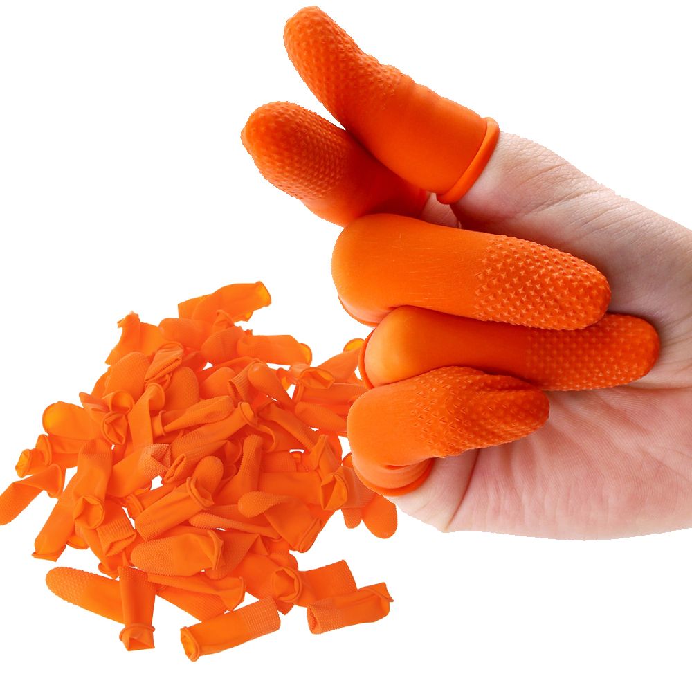 Rubber Glove Cleaning - 100개입 청소용 액세서리 천연 라텍스 손가락