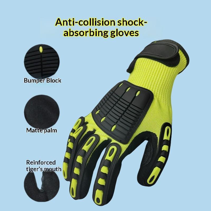 1쌍의 내충격성 헤비듀티 작업 장갑, 니트릴 코팅된 손 - Work Glove Impact 리뷰 및 가격