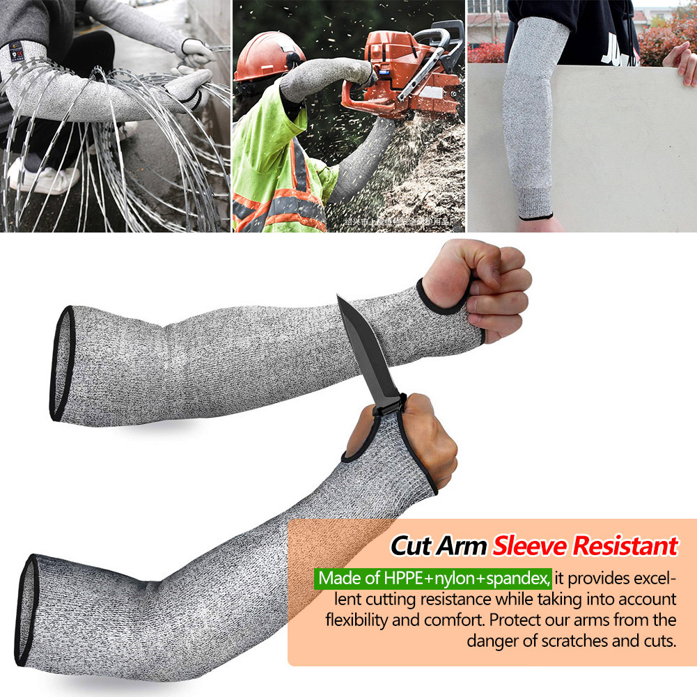 레벨 5 HPPE 절단 방지 작업 팔 슬리브 안전 장갑 - Cut Resistant Glove 리뷰 및 가격