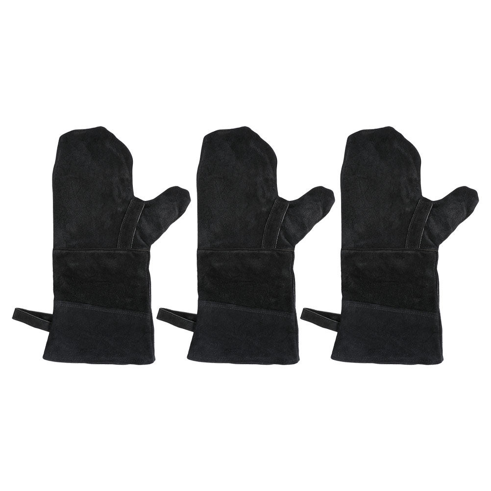 3개입 내열성 블랙 오븐 장갑, BBQ 그릴링, 베이킹 - Heat Resistant Glove 리뷰 및 가격