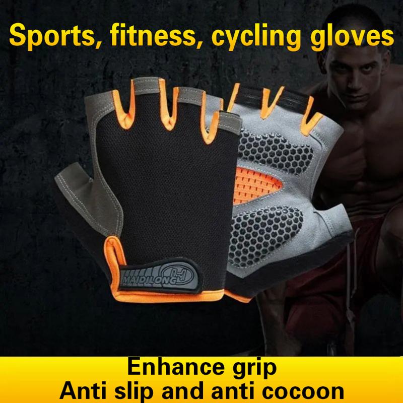 핫 하프 핑거 사이클링 장갑 남녀 공용 미끄럼 방지 충 - Cycling Glove Padded 리뷰 및 가격