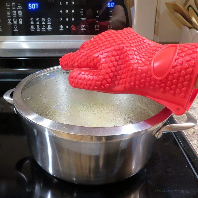 바베큐 실리콘 그릴 장갑 베이킹 장갑 화상 방지 요리  - Oven Mitt Silicone 리뷰 및 가격