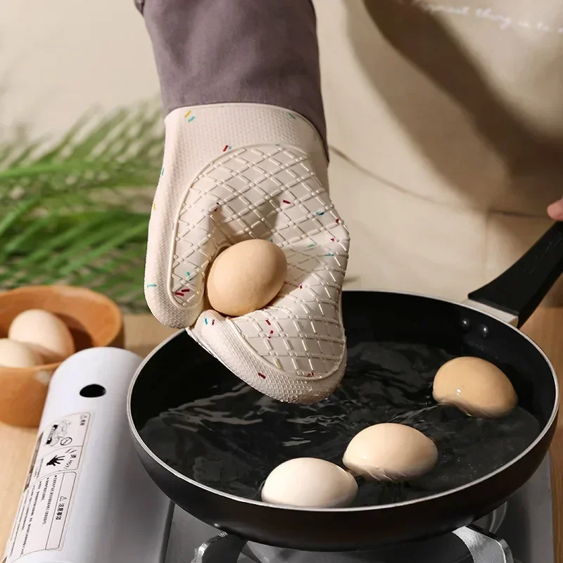 전자 레인지 내열성 장갑, 실리콘 화상 방지, 면 베이 - Oven Mitt Silicone 리뷰 및 가격