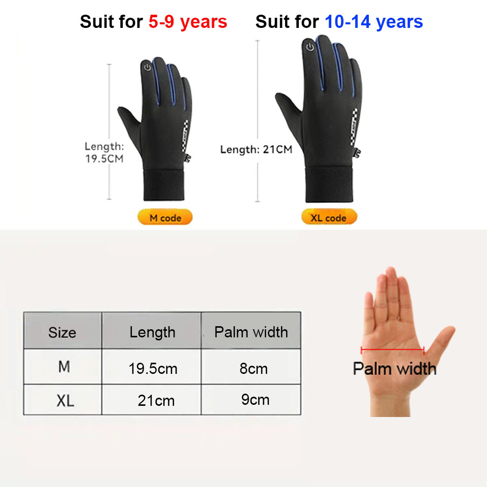 GTUBIKE 어린이 방풍 방수 장갑, 터치 스크린,  - Ski Glove Waterproof 리뷰 및 가격