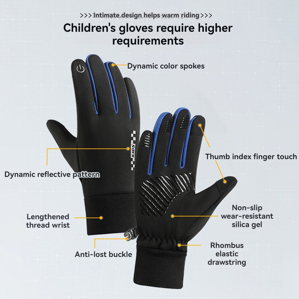 GTUBIKE 어린이 방풍 방수 장갑, 터치 스크린,  - Ski Glove Waterproof 리뷰 및 가격